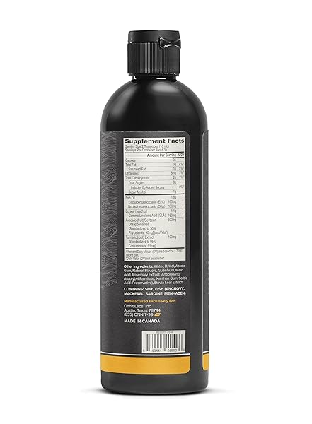 ONNIT JOINT OIL – EMULSIFIED LIQUID FISH OIL TO SUPPORT JOINT HEALTH AND MOBILITY – TANGERINE FLAVOR (12OZ)