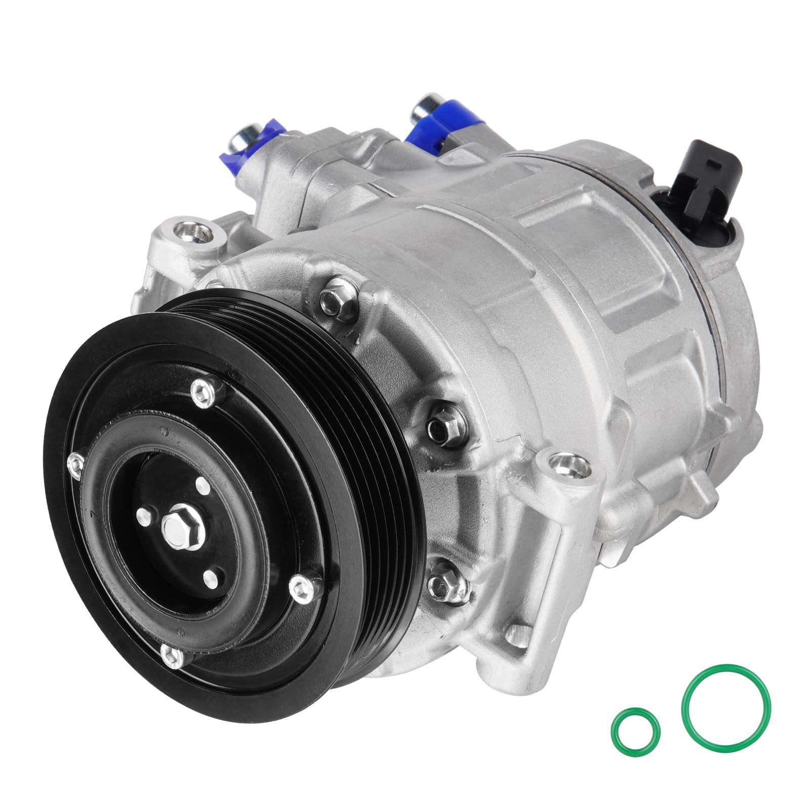 Photo 1 of AC Compressor with A/C Clutch 2006-2007 Fit for Audi A3 2.0L, 2014-2015 for Volkswagen Type 1 1.8L;2012-2017,Type 1 2.0L;2009-2017 for Volkswagen CC 2.0;2009-2017 for CC 3.6L