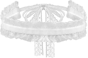 Sacina Gothic Lace Victorian Choker, White Black Choker for Women, Goth Necklace, Vintage Necklace, Christmas Jewelry Gift For Women