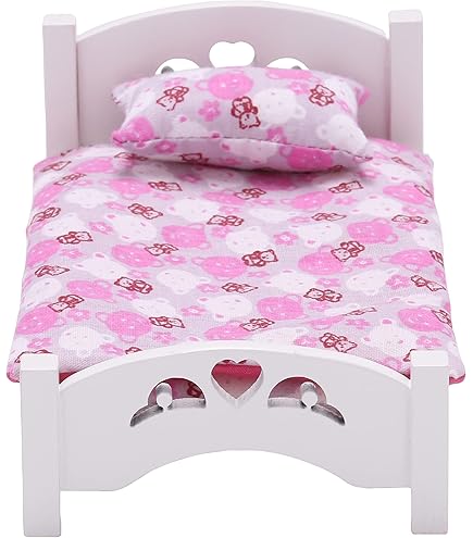 Melody Jane - Conjunto De Dormitorio Con Litera Para Casa De Muñecas - Escala 1:12 - Cama De Madera Con Ropa De Tela