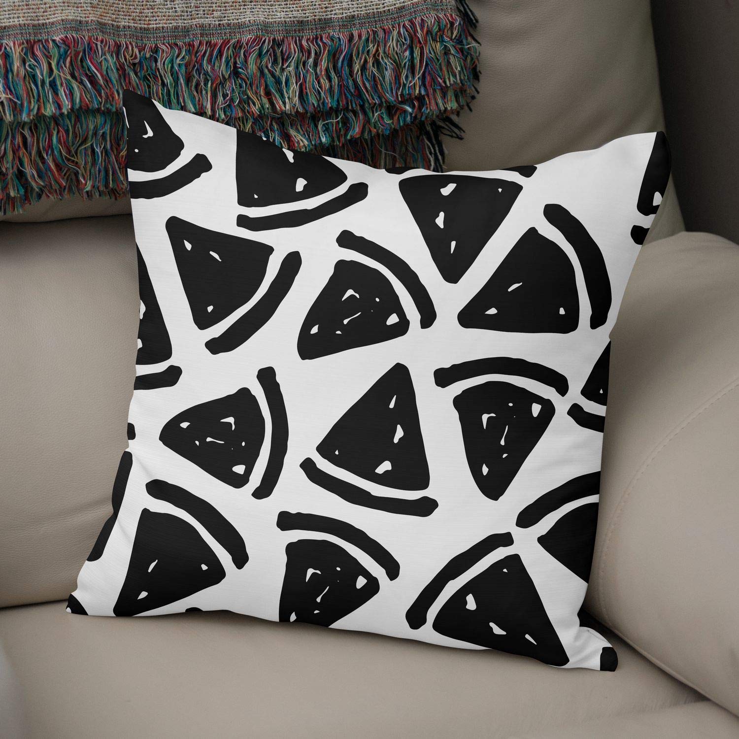 Bonamaison Decorative Cushion Cover Random Pattern, Throw Pillow Covers, Home Decorative Pillowcases for Livingroom, Sofa, Bedroom, Size:50x50 Cm - Designed and Manufactured in Turkey