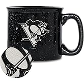 Rico Industries NHL Hockey Speckle 12oz Laser Engraved Campfire Mug