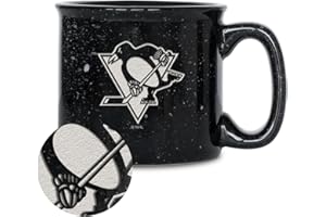Rico Industries NHL Hockey Speckle 12oz Laser Engraved Campfire Mug