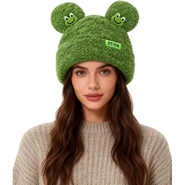 BIBITIME Anniversary Mother's Day Women's Hat Cat Ear Crochet