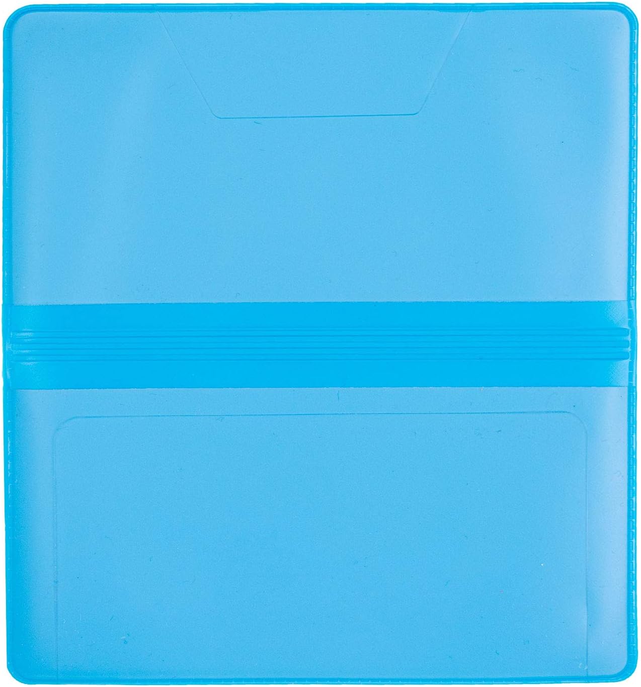 Sky Blue Vinyl Checkbook Cover, Top Tear Personal Vinyl Checkbook Cover: Office Products
