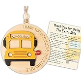 Bus Driver Gifts, Bus Driver Appreciation Gifts, School Drivers Appreciation Gift for Men, Women, Thank You Gift for School Bus Driver, Acrylic Suncatcher Effect Christmas Ornaments