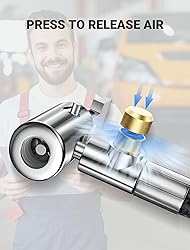 LUMITECO 33" Lengthened Tire Inflator Hose Adapter