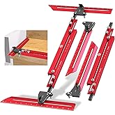 Stair Tread Template Tool, One-Piece Design Stair Measuring Tool, Adjustable Length from 22.5" to 62", Precision Stair Tread 