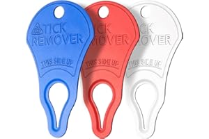 Dimsem 3 Pack Portable Tick Removal Tools, Tick Remover Tools for Dogs, Pets and Humans, Efficient, Safe and Reliable, Tick K