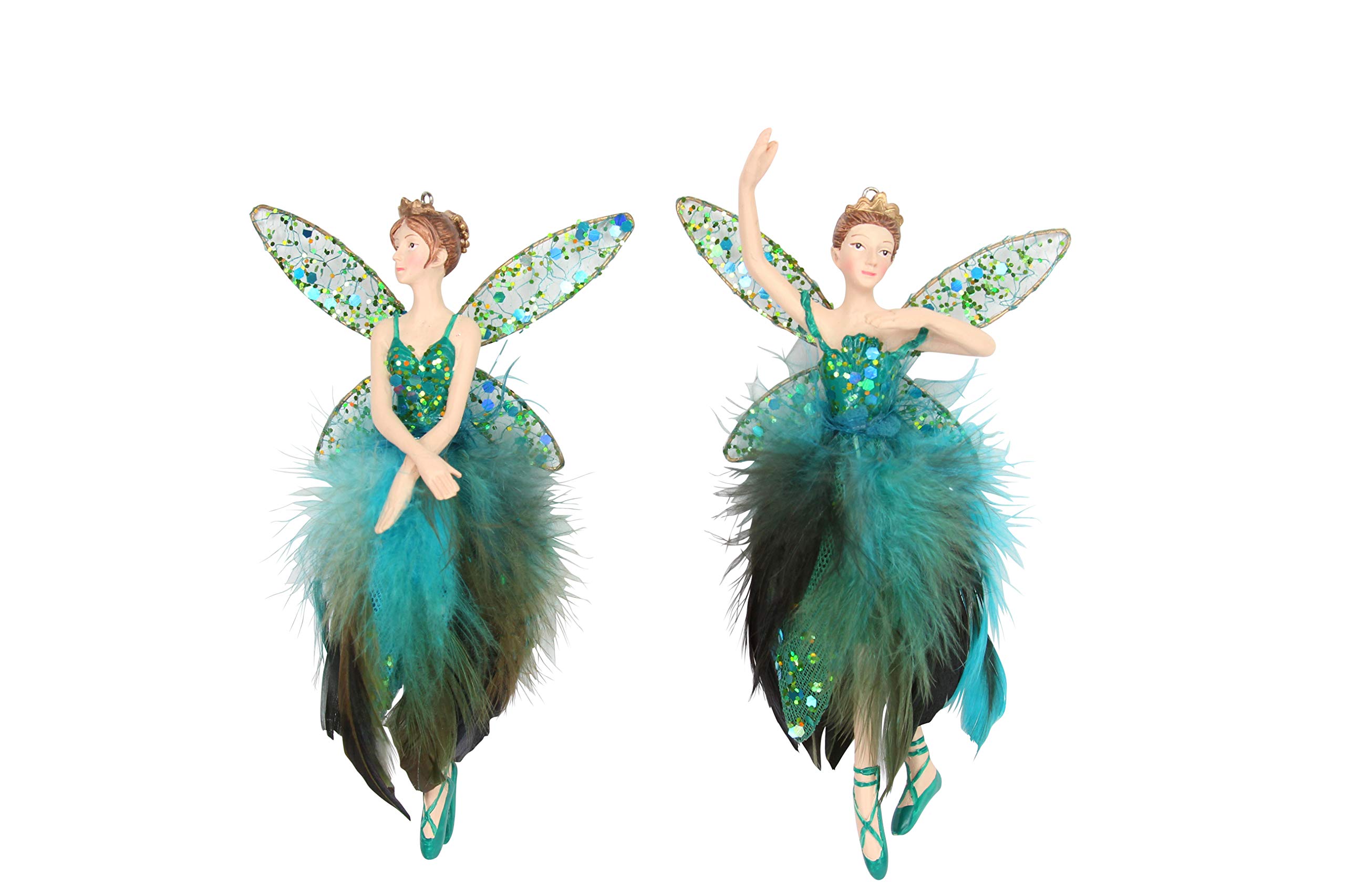 Gisela Graham Large Peacock Fairy Decoration - one supplied