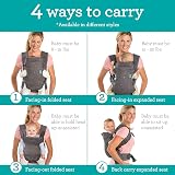 Infantino Flip Advanced 4-in-1 Baby Carrier Grey Ergonomic Convertible view 2