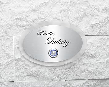 Acero inoxidable timbre con grabado y LED Ludwig de S de chrisck Diseño koder –