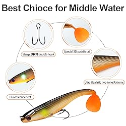 TRUSCEND Power Soft Fishing Lures Pre-Rigged BKK