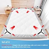 Ershyi Bed Sheet Clips, Adjustable Triangle Straps for Fitted Sheets view 4
