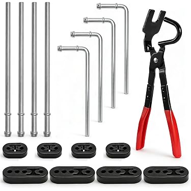 Southern Swinger Custom Exhaust Hanger – 45° Bend, 10" Long, 3/8" Rod, Weld-On