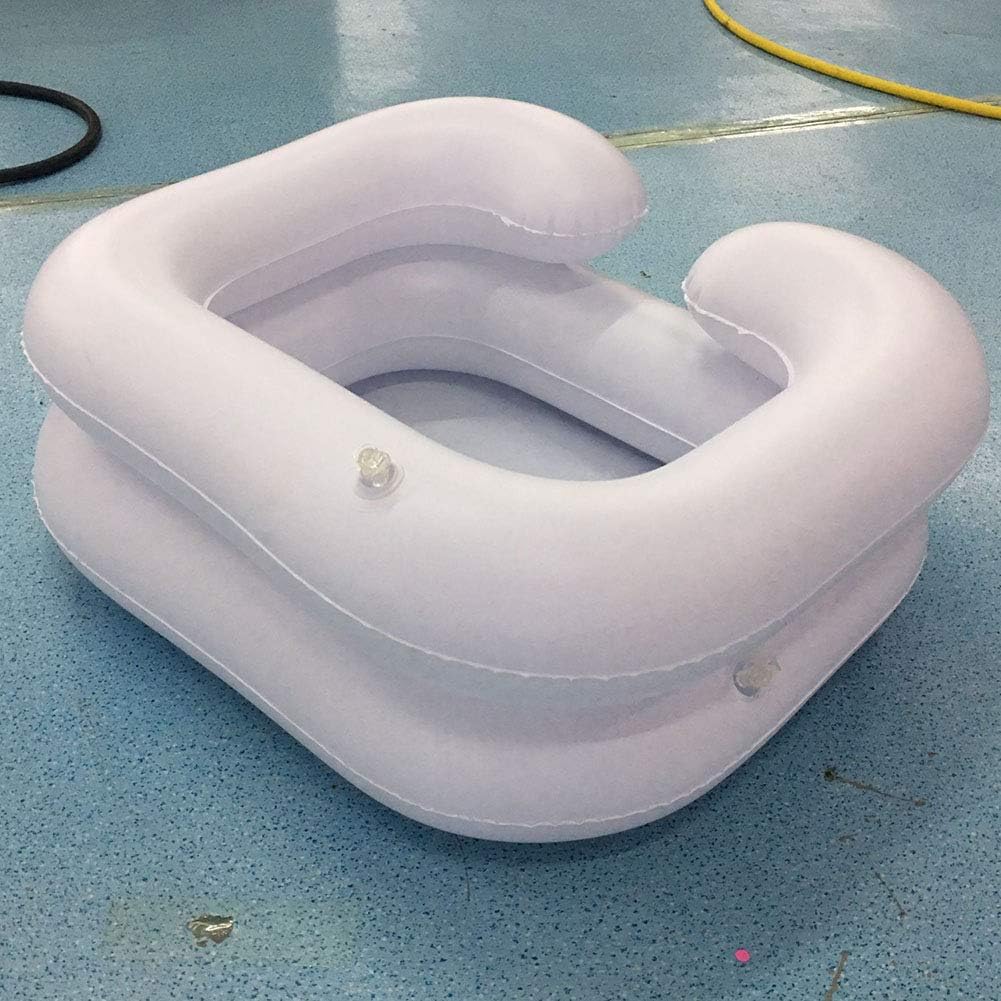 Shampoo Basin,PVC Inflatable Hair Washing Basin Portable Bedside Shower Shampoo and Conditioner Basin, Wash Hair in Bed - for Injured, Elderly, Easily Clean Hair: Health & Personal Care