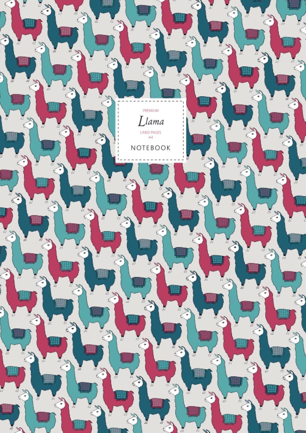 Llama Notebook - Lined Pages - A4 - Premium: (Mountain Edition) Fun notebook 192 lined pages (A4 / 8.27x11.69 inches / 21x29.7cm)