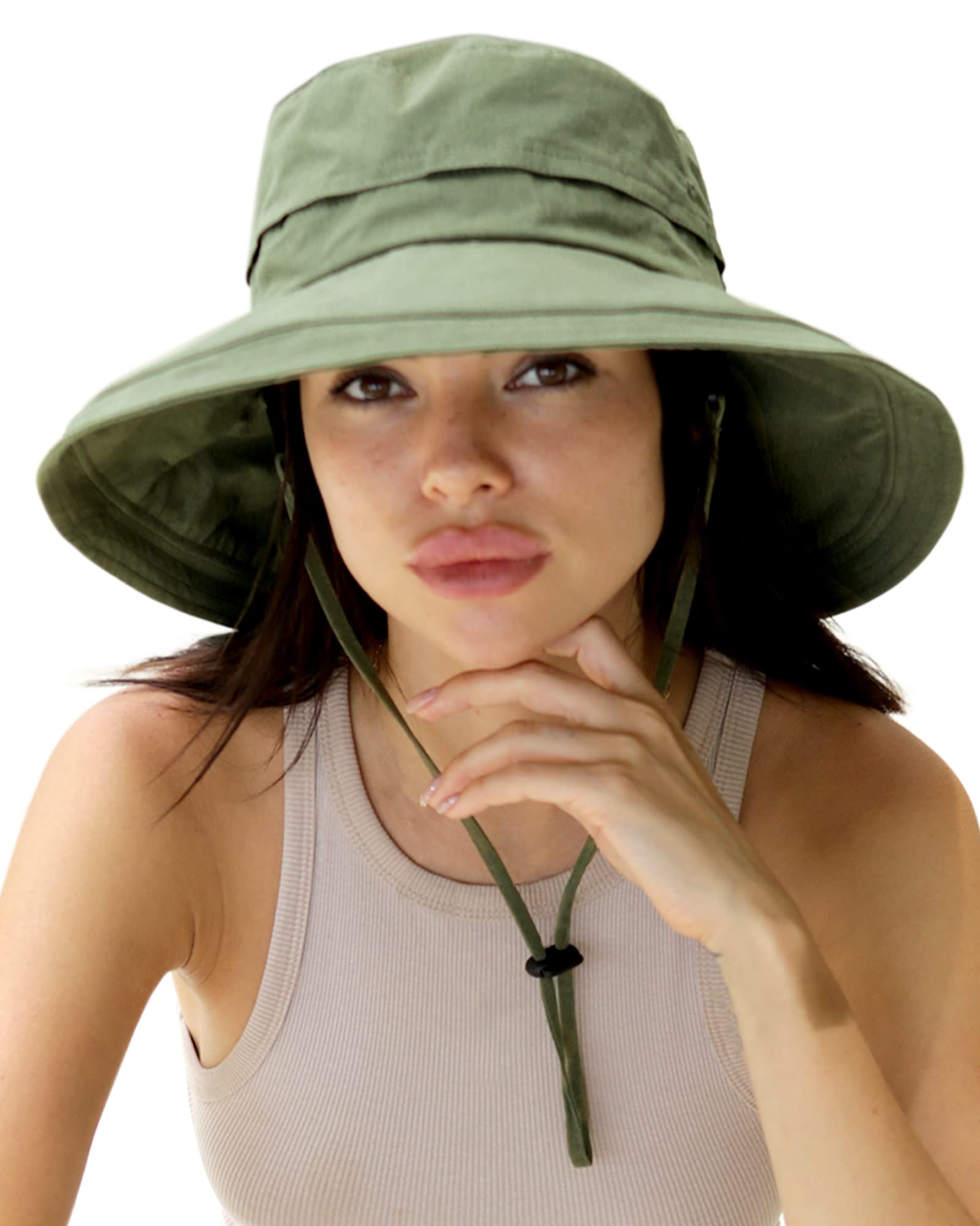 Sun Hats for Women Gardening Hat Wide Brim Ponytail Beach 