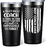 DOEARTE Coach Gifts for Men - Baseball, Soccer Coach Gift - Christmas Cheer Coaches Gifts - Football, Basketball, Swim Coaches Appreciation Gift - Tumbler 20oz