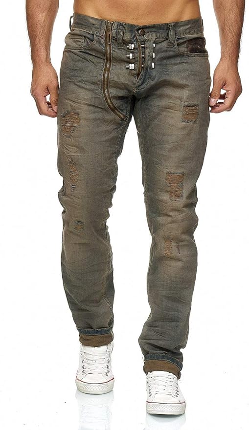 KINGZ Men's Jeans 1297 Blue Green Amazon.co.uk Clothing