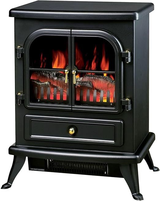 Sentik 1850w Log Burning Flame Effect Electric Stove Heater Fire