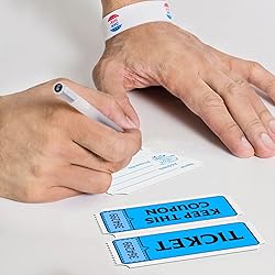 LKXSPLABE Fluorescence Raffle Tickets Double Roll