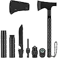 Hitdudu Camping Axe, Folding Portable Survival Hatchet/Shovel Multi-Tool, Tactical Tomahawk with Hammer for Outdoor Hunting Hiking Camping