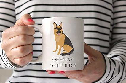 Amazon Co Jp ジャーマンシェパードマグ ショートヘア かわいいマグ Dog Mom Mum Dad ドッグマグ シェパードギフト アルサティアンマグ おばあちゃんおじいちゃんギフト ホーム キッチン