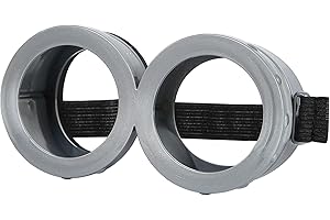 AUVITAYA Halloween Goggles Glasses, Funny Victorian Silver Dress Up Eyewear, Round Vintage Steampunk Goggles