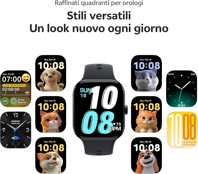 Watch GT2 Smartwatch Uomo Donna, Batteria 25 Giorni, Display AMOLED 2,07'', Chiamate Bluetooth e GPS, 100+ Sport incl. Padel, 5ATM Impermeabile, Cardio SpO2 Sonno, NFC, Nero