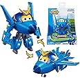 Super Wings Transformable Toys, 5 in Jerome Airplane Transforming Figures Toys, 2 in 1 Mode Rescue Bots Action Figure Toys for 3-5 Year Old Boys Girls, Fun Plane Toys for Toddlers Kids Age 3 4 5 6 7