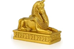 Transgood Egyptian Mini Sphinx Collectible Figurine 2.4" H Egypt Souvenirs Resin Figurine for Home Desktop Decoration