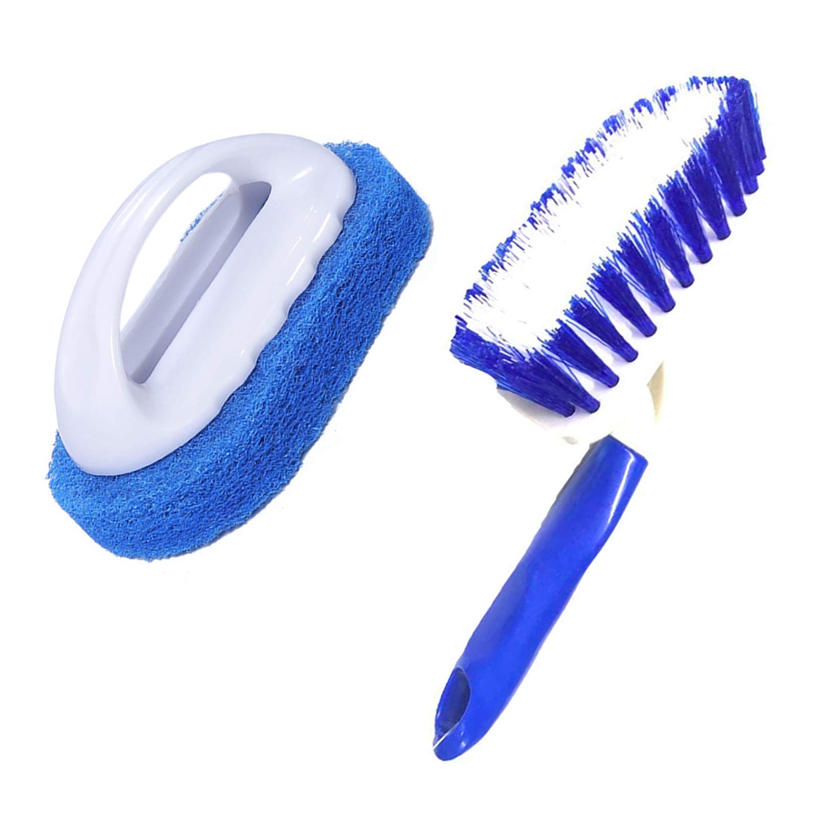 Hot Tub Cleaning Kit Accessories Contain 1PC Scrubbing Brush and 1PC Hot Tub Sponge Cleaning Brush for Cleaning Swimming Pool, Spas, Hot Tubs, Fountains