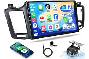 JERQRY 4Core+64G ROM Car Radio for Toyota RAV4 2013-2018: Wireless Carplay&Android Auto for RAV4 Stereo Upgrade with 10.2 Inch 1280 * 800 Touch Screen 5G WiFi Backup Camera GPS Bluetooth FM SWC DSP HiFi