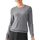 KVSS Women's 100% Pure Cashmere Crewneck Sweater Long Sleeve Pullover Sweater for Women