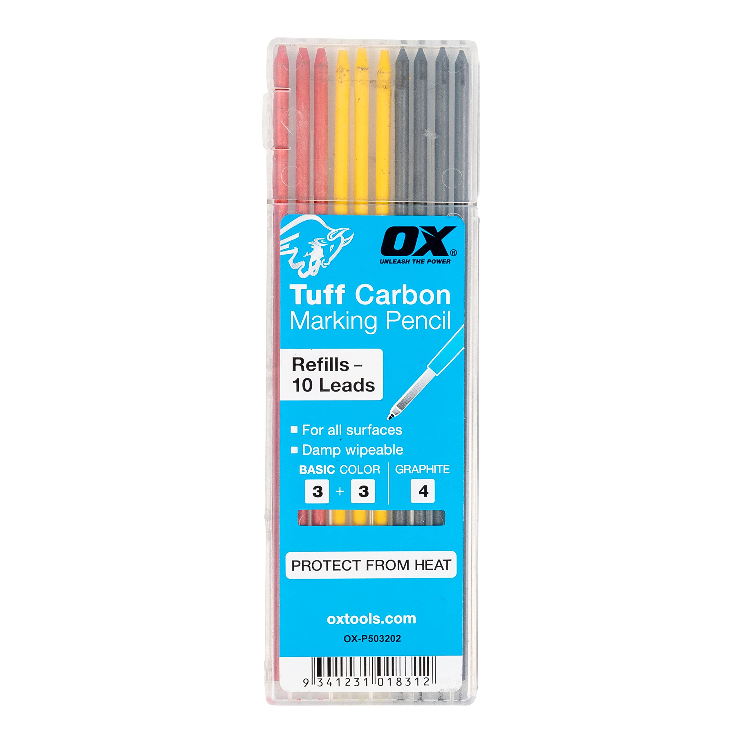 OX Tuff Carbon - Basic Colour & Graphite Lead (10pk) — image 1