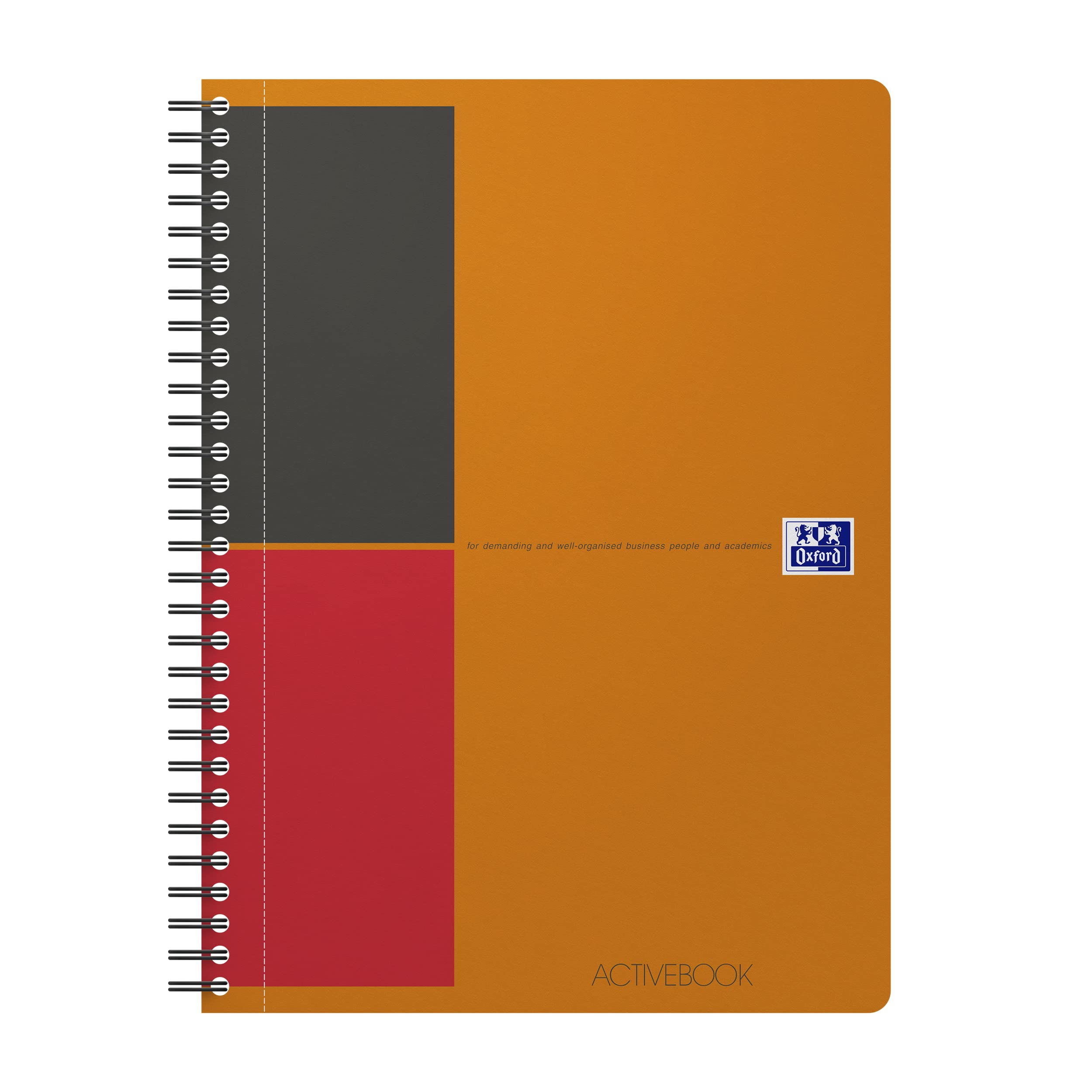 Oxford International Activebook Chequered B5 1 Stück Orange