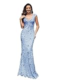 Womens Sequined Long Evening Gown Glamous