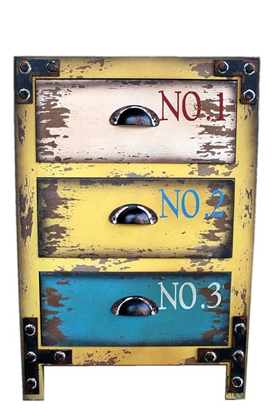 Attraction Design Wood Antique 3-Drawer