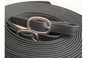 BIG BLACK HORSE Single Horse Driving Lines 5/8 Inch by 20 Feet Long Black
