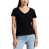Buffalo David Bitton Women's Moxie V-Neck Short Sleeve Pocket Tee