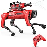 TUEESN Robot Dog - Interactive STEM Toys with Voice &amp; Remote Control, 30+ Lifelike Actions, Programmable Play, 25m Range, Durable &amp; Safe - Best Gift for Kids 3-10 (Firefighting Edition)