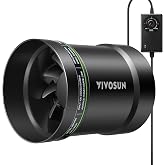 VIVOSUN P6 6" Inline Fan &amp;Speed Control 345 CFM Exhaust Fan for Home | Low Noise Duct Fan, HVAC Ventilation, Vent Booster Fan in Workshop, Grow Room, Basement, Bathroom, Kitchen, Attic, 3D Printer