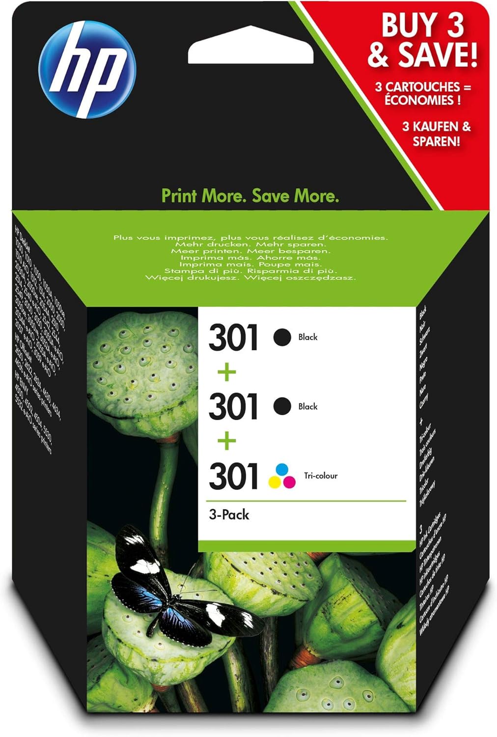 Hp E5y87ee 301 Original Ink Cartridge Black And Tri Colour Multipack Hp Amazon Co Uk Office Products