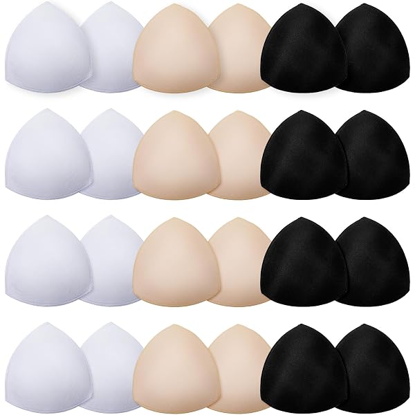 Almohadillas Realzadoras Para Sujetador, Bikini O Traje De Baño. Paquete De 3 Pares, Cómodas Y Finas