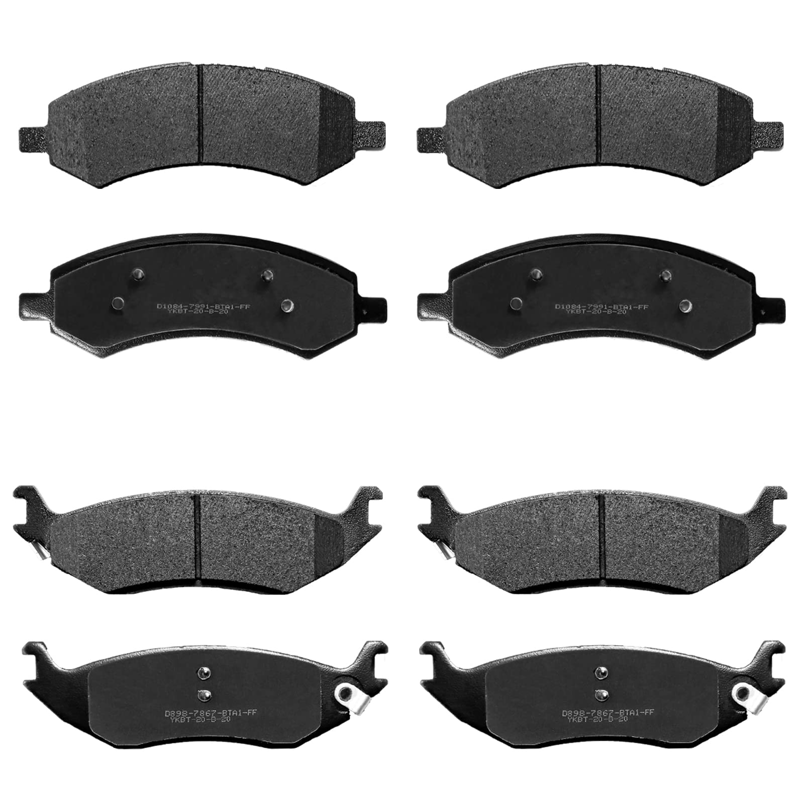 SIPAUTEC-Front Rear Ceramic Brake Pads Replacement