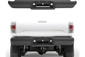 HECASA Rear Step Bumper Compatible with 1993-2011 Ford Ranger Fleetside/Styleside Supercrew FO1102257 W/Brackets & LED Lights