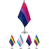 GentleGirl.USA Bisexual Rainbow Table Flag - LGBT Proud Theme Office Decoration