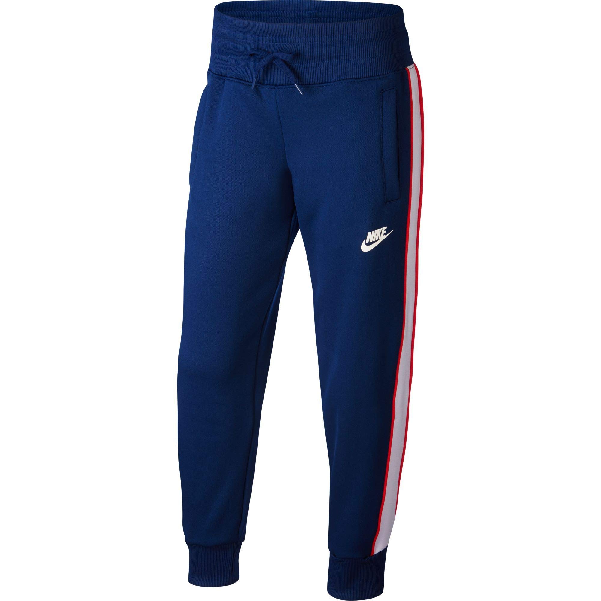 NIKE Heritage Pants Girls Pants - Blue Void/Lavender Mist/White, X-Large