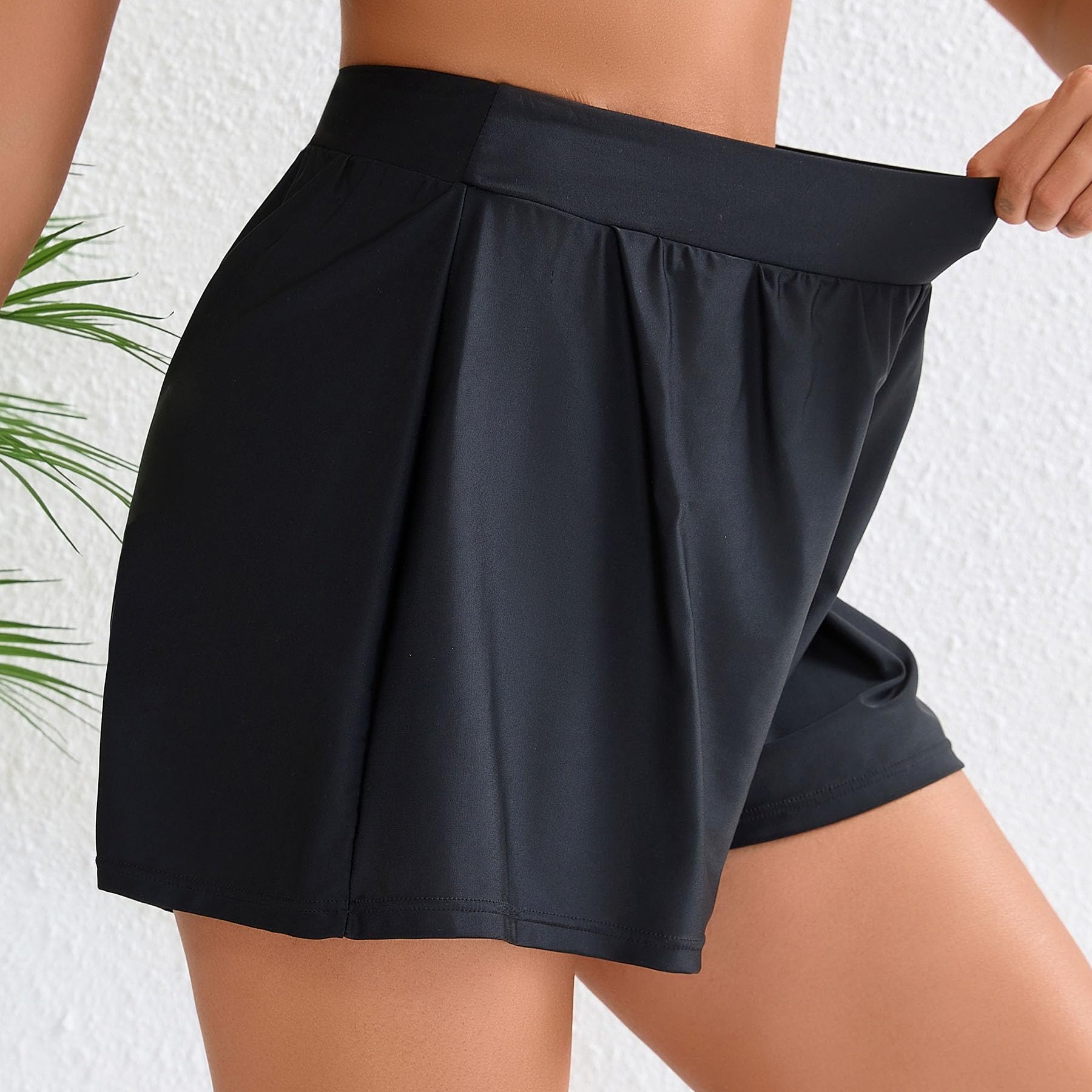 Halcurt Badeshorts Damen Badehose Schnell Trocknende Boardshorts Locker Schwimmshorts Strand Surf Schwimmhose M 3
